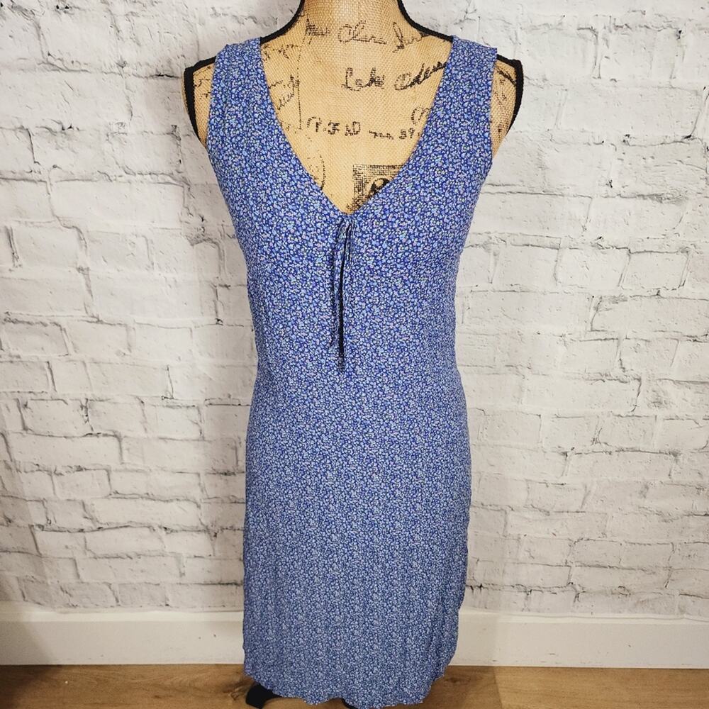 Gap dress Sz M sleeveless floral knee length casual A41